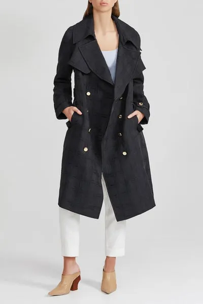 Acler Walsh Trench Black