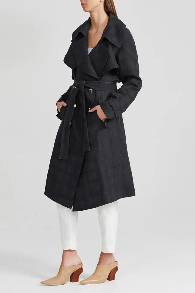 Acler Walsh Trench Black