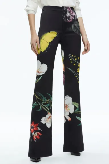 Alice + Olivia Essential Floral Trouser