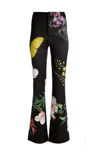 Alice + Olivia Essential Floral Trouser