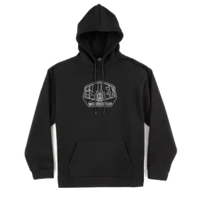 Alien Workshop Skateboards Hoodie Original Logo Lines Black.