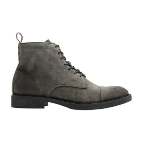 ALLSAINTS Grey Drago Lace-Up Suede Boots