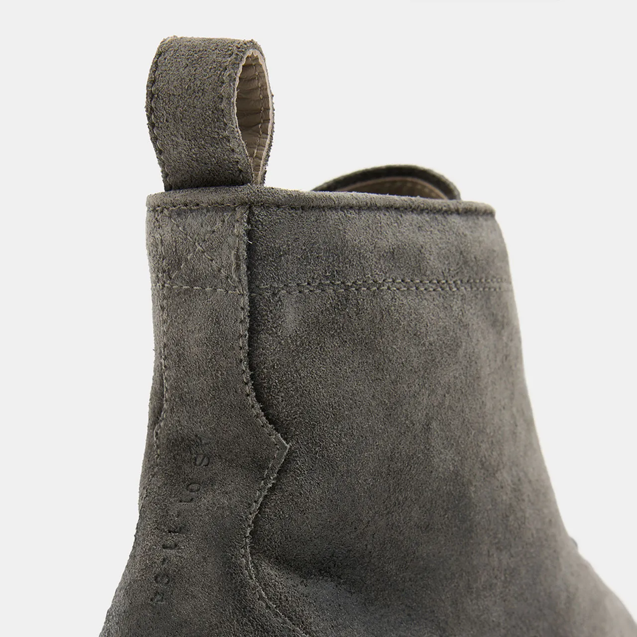 ALLSAINTS Grey Drago Lace-Up Suede Boots