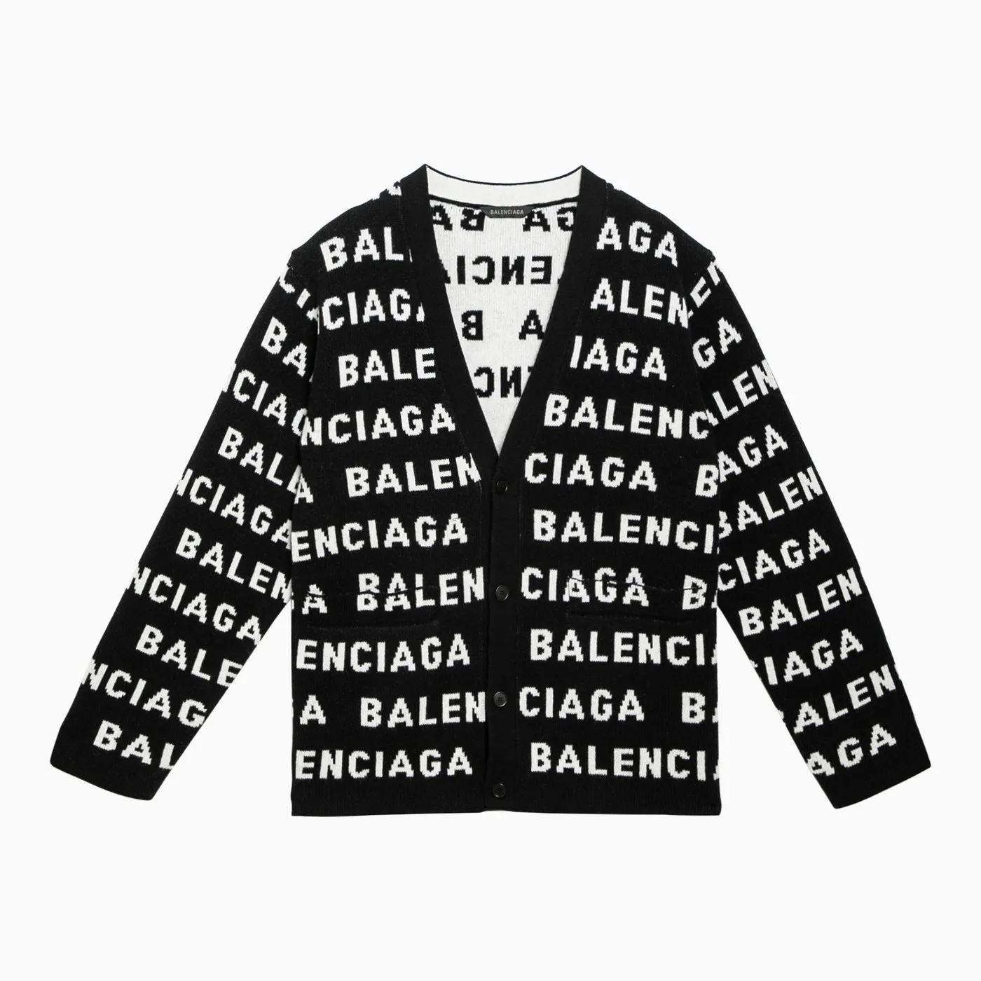 BALENCIAGA cardigans with street style logo for casual wear