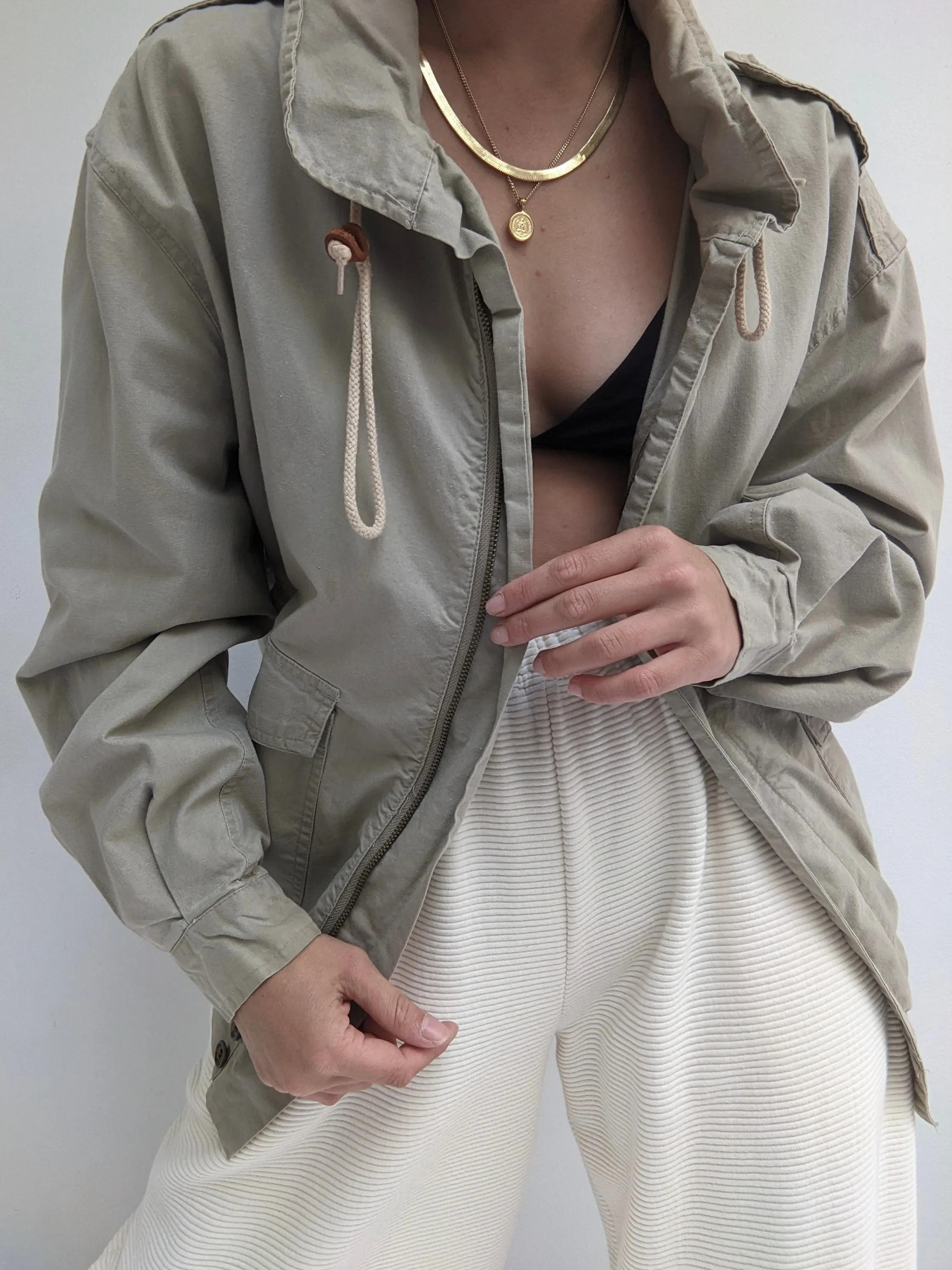 Banana Republic Khaki Jacket Vintage Cotton