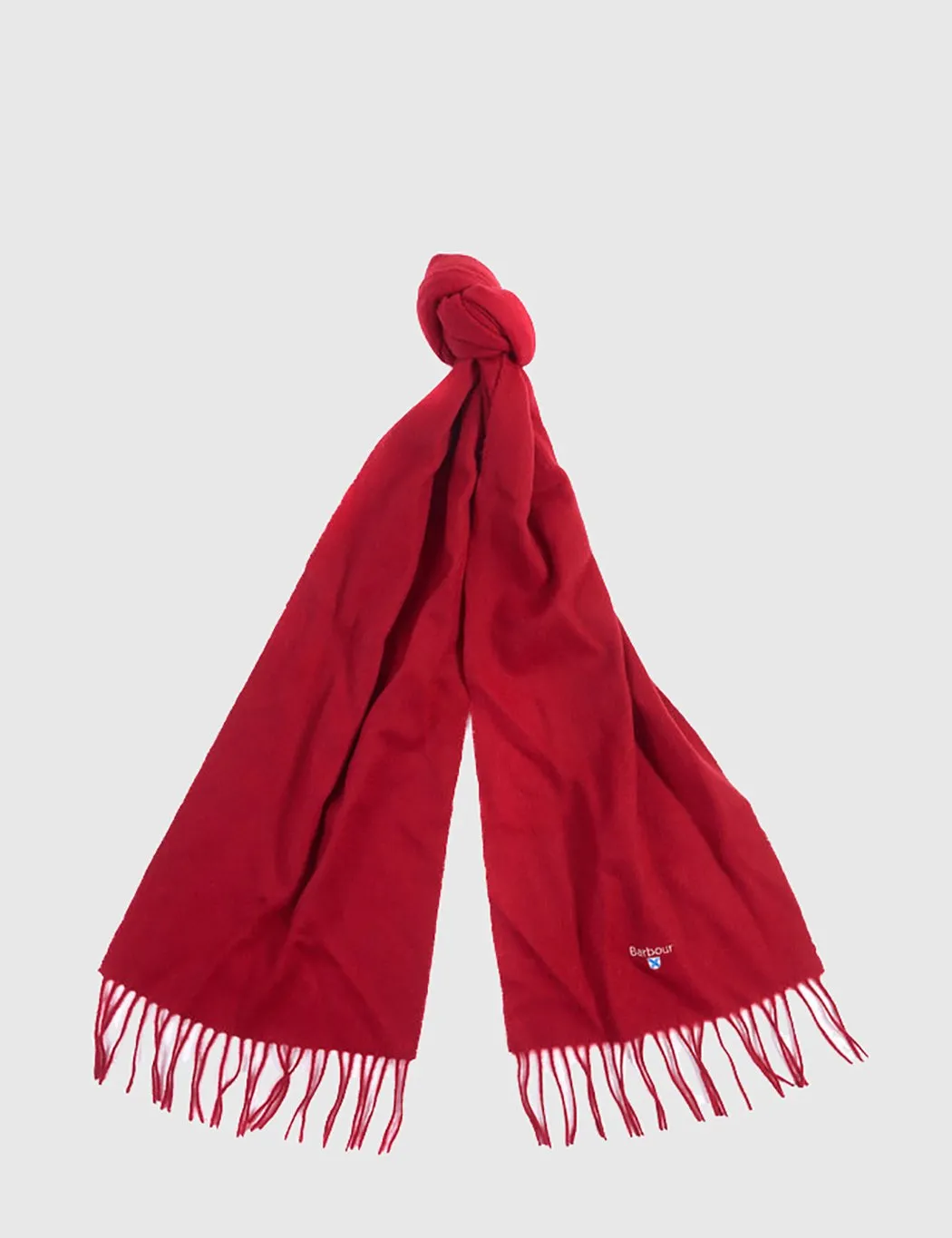 Barbour Red Lambswool Scarf