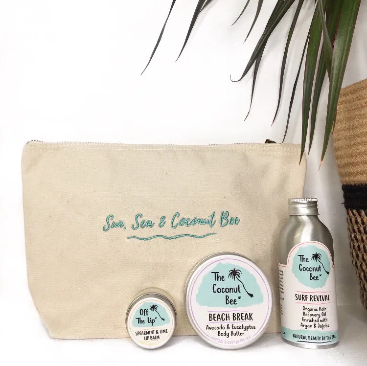 Beach Lovers' Tropical Coconut Gift Bag Set