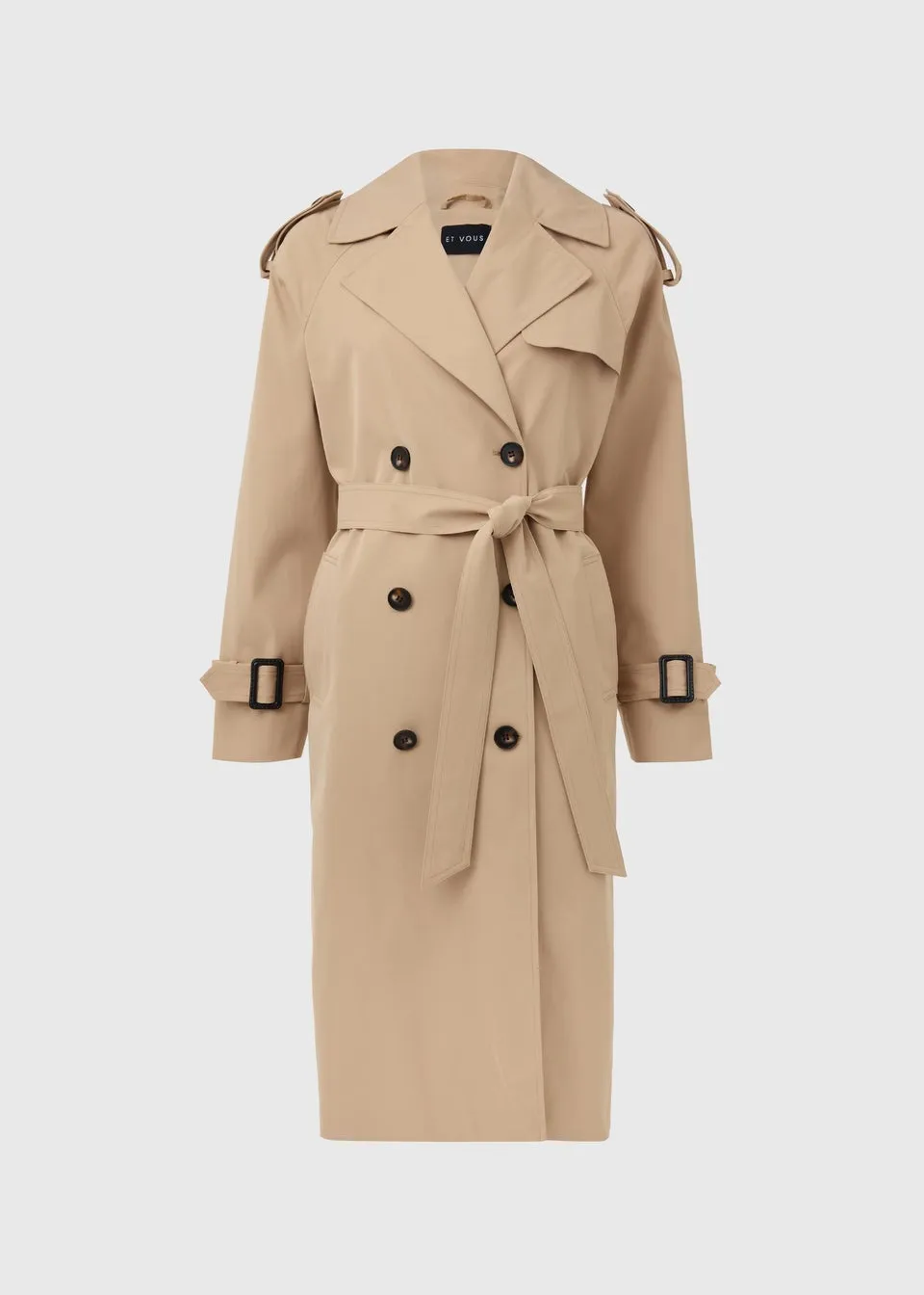 Beige Trench Coat: Perfect for Stylish Outerwear.