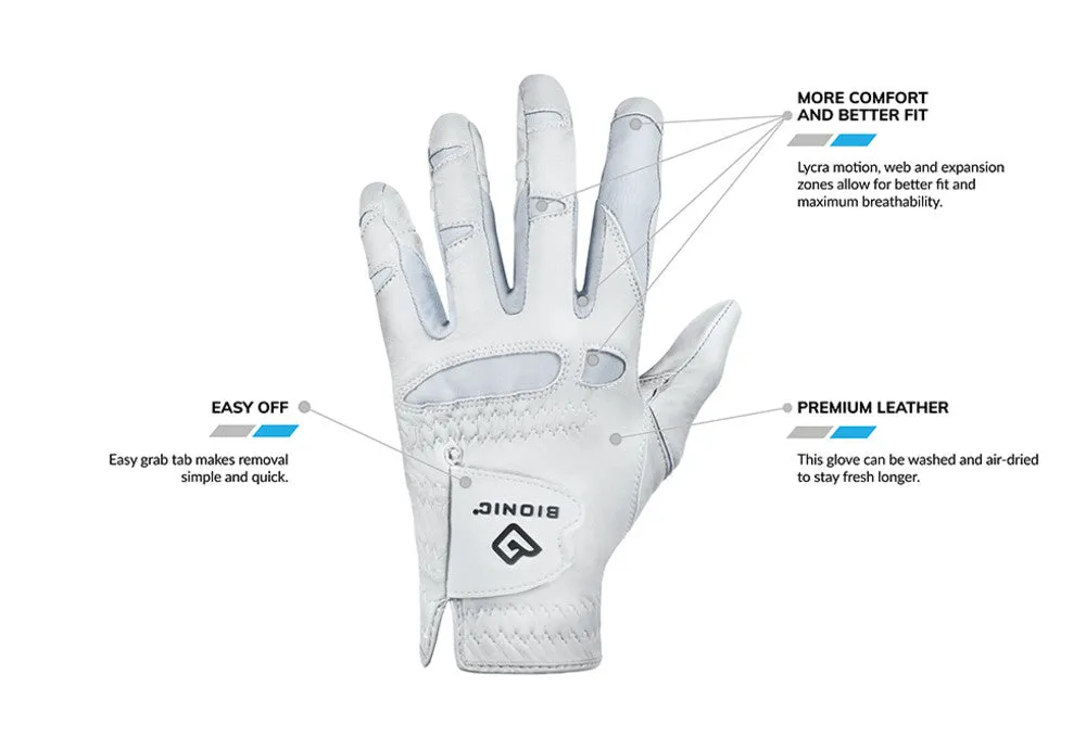 Bionic Golf Women's StableGrip 2.0 Glove in Periwinkle