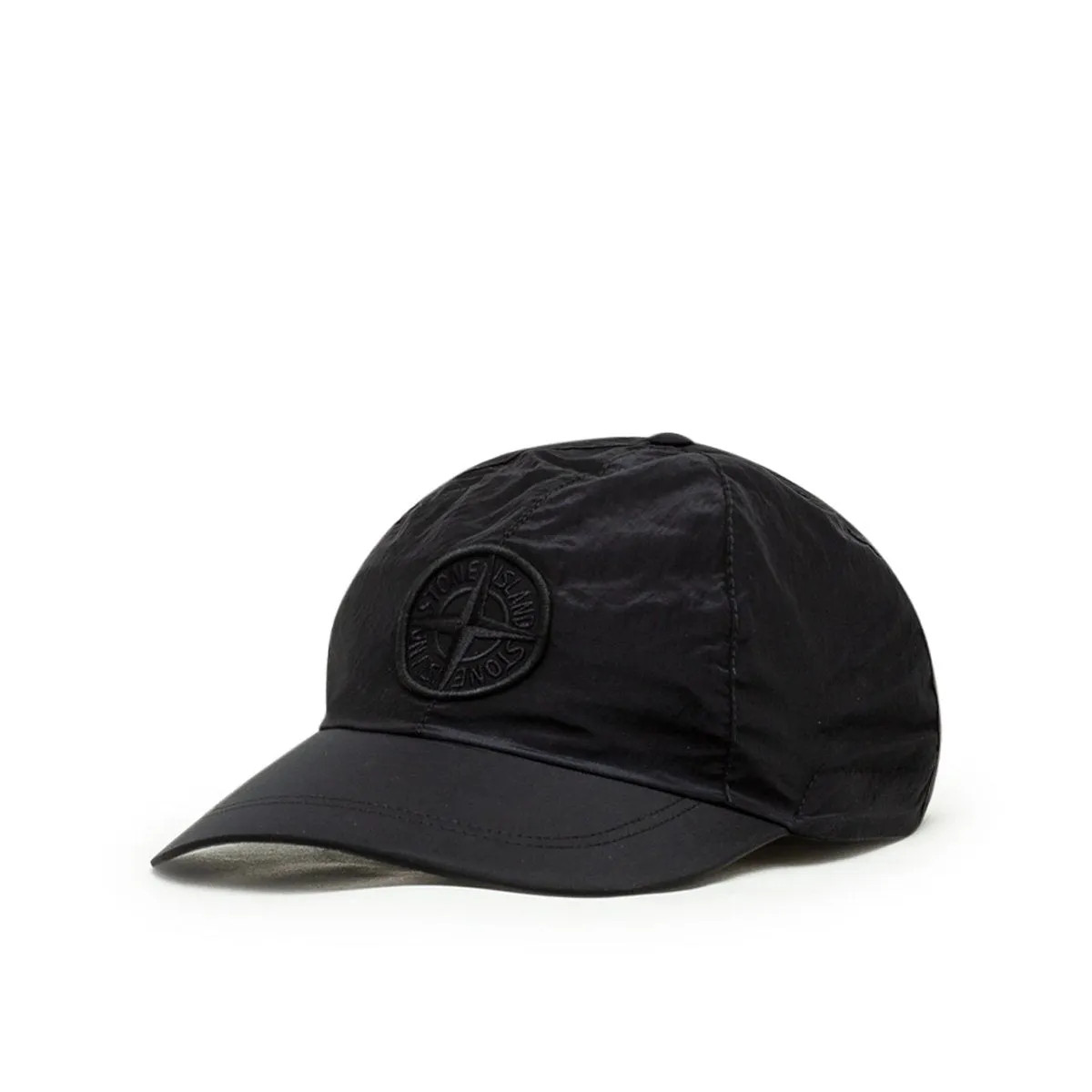 Black Stone Island Nylon Metal Cap