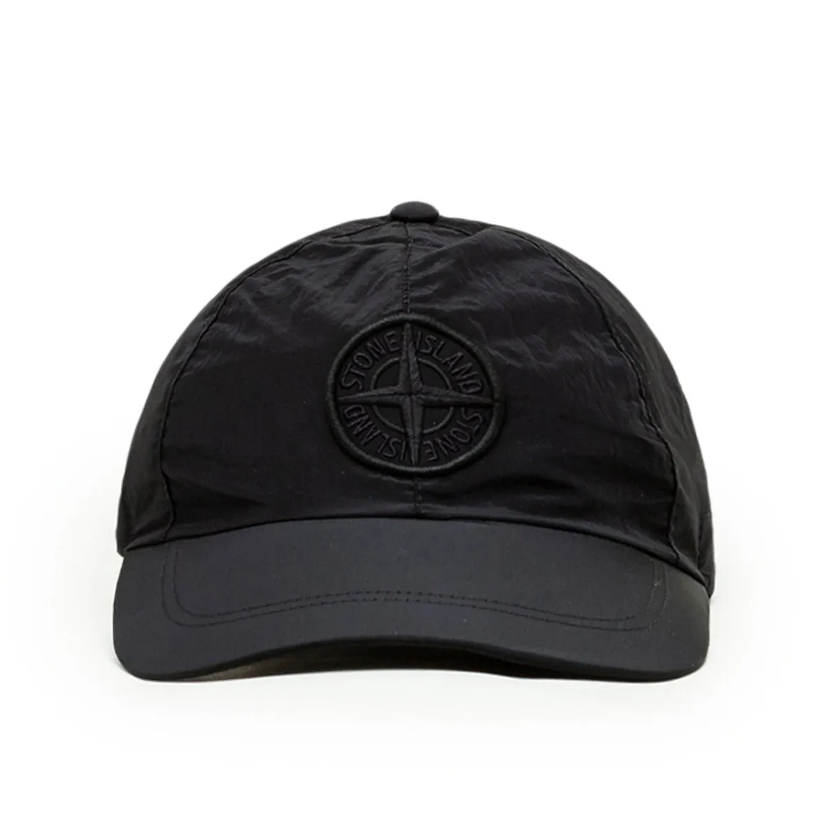 Black Stone Island Nylon Metal Cap