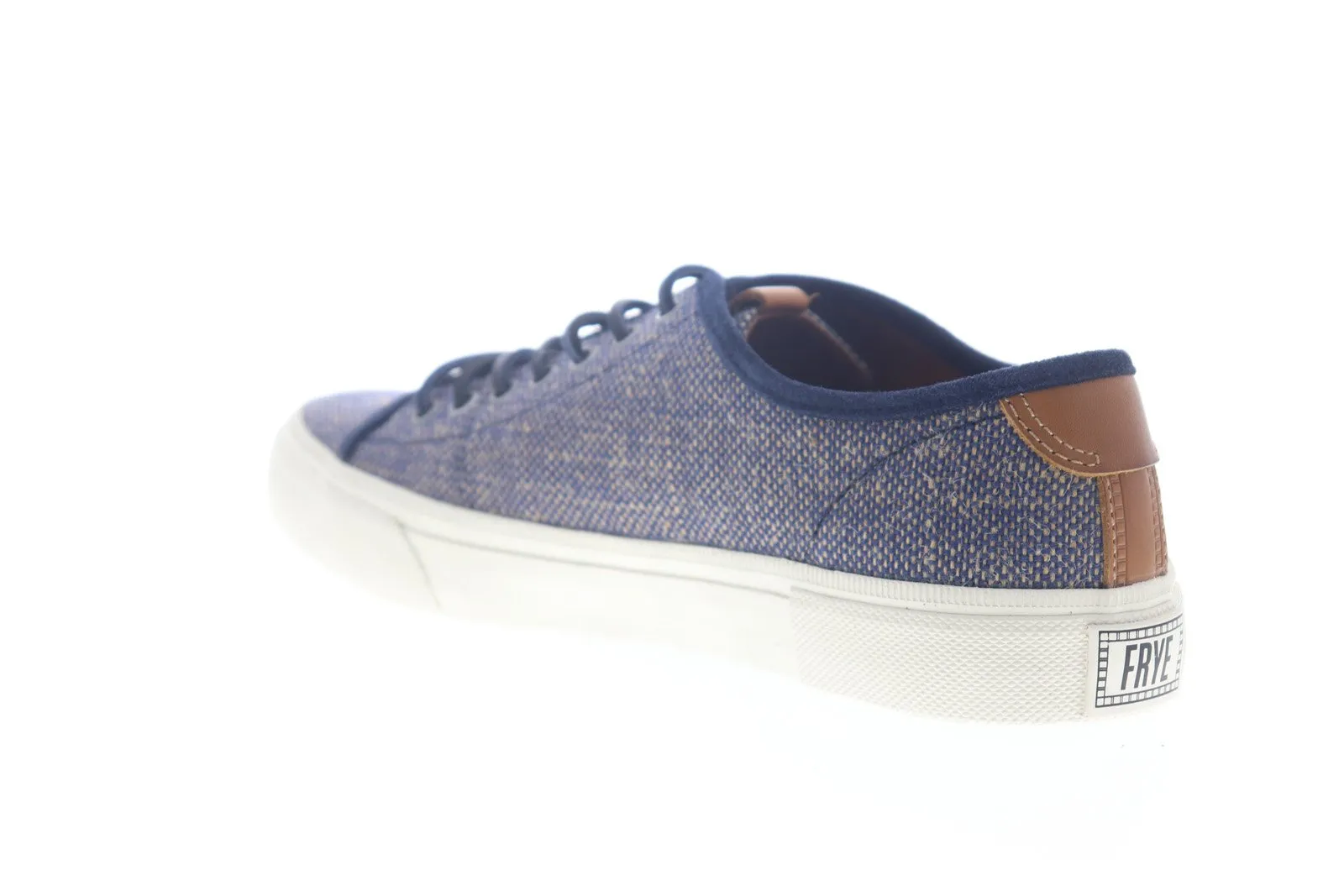 Blue Canvas Low Top Lace Up Lifestyle Sneakers Shoes Frye Ludlow Low 80517 Mens