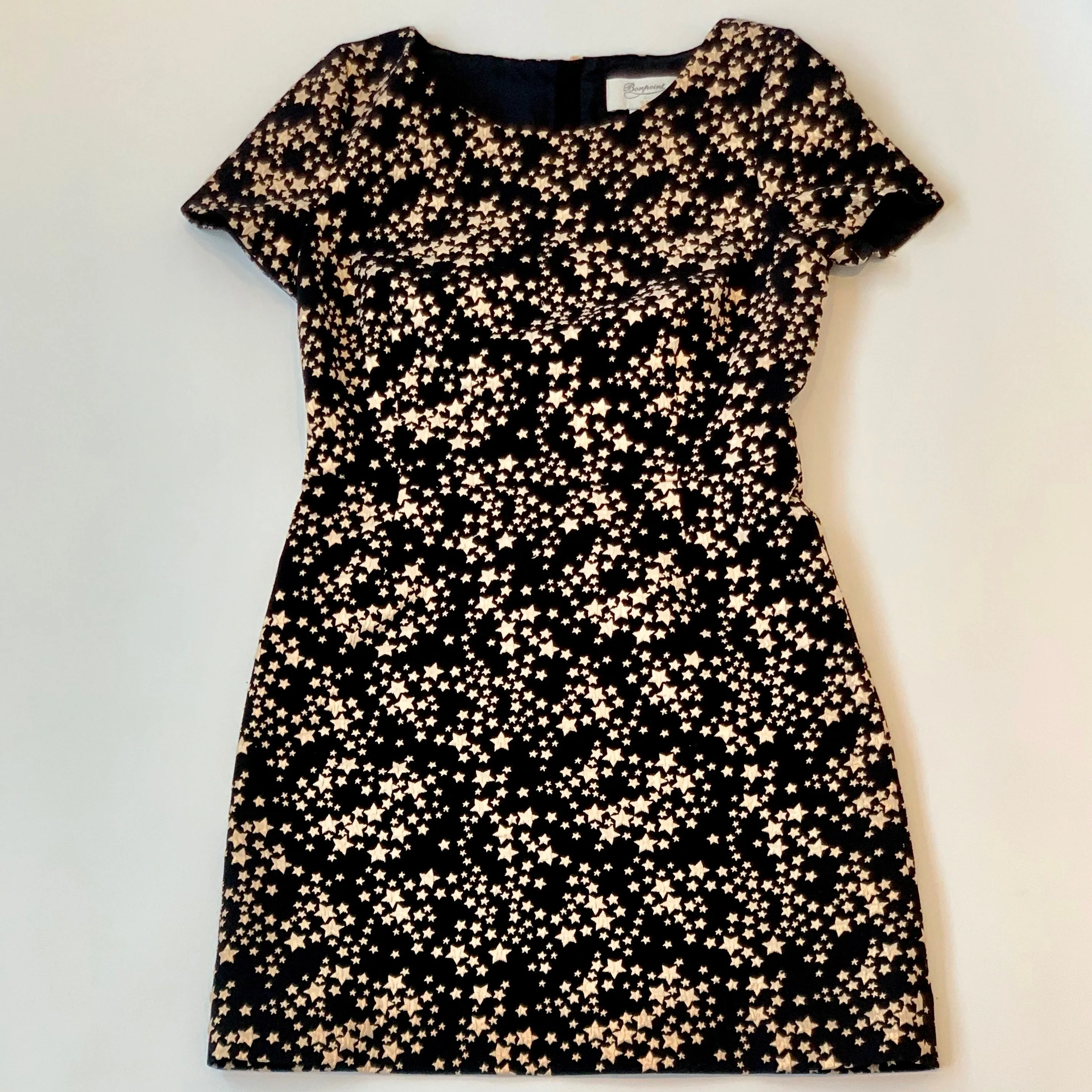 Bonpoint Black & Gold Star Dress: 12 - 14 Years