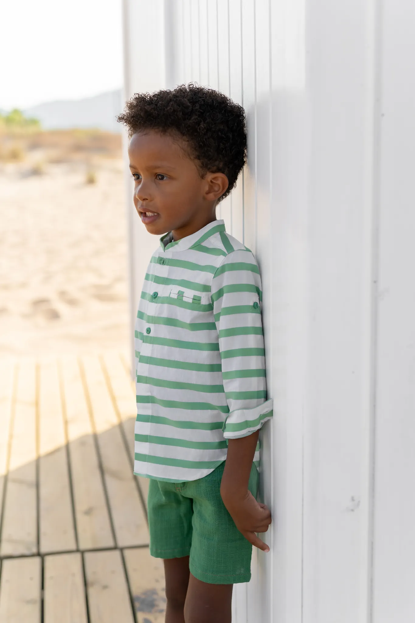 Boy Mi Casa Bermuda Shorts Green