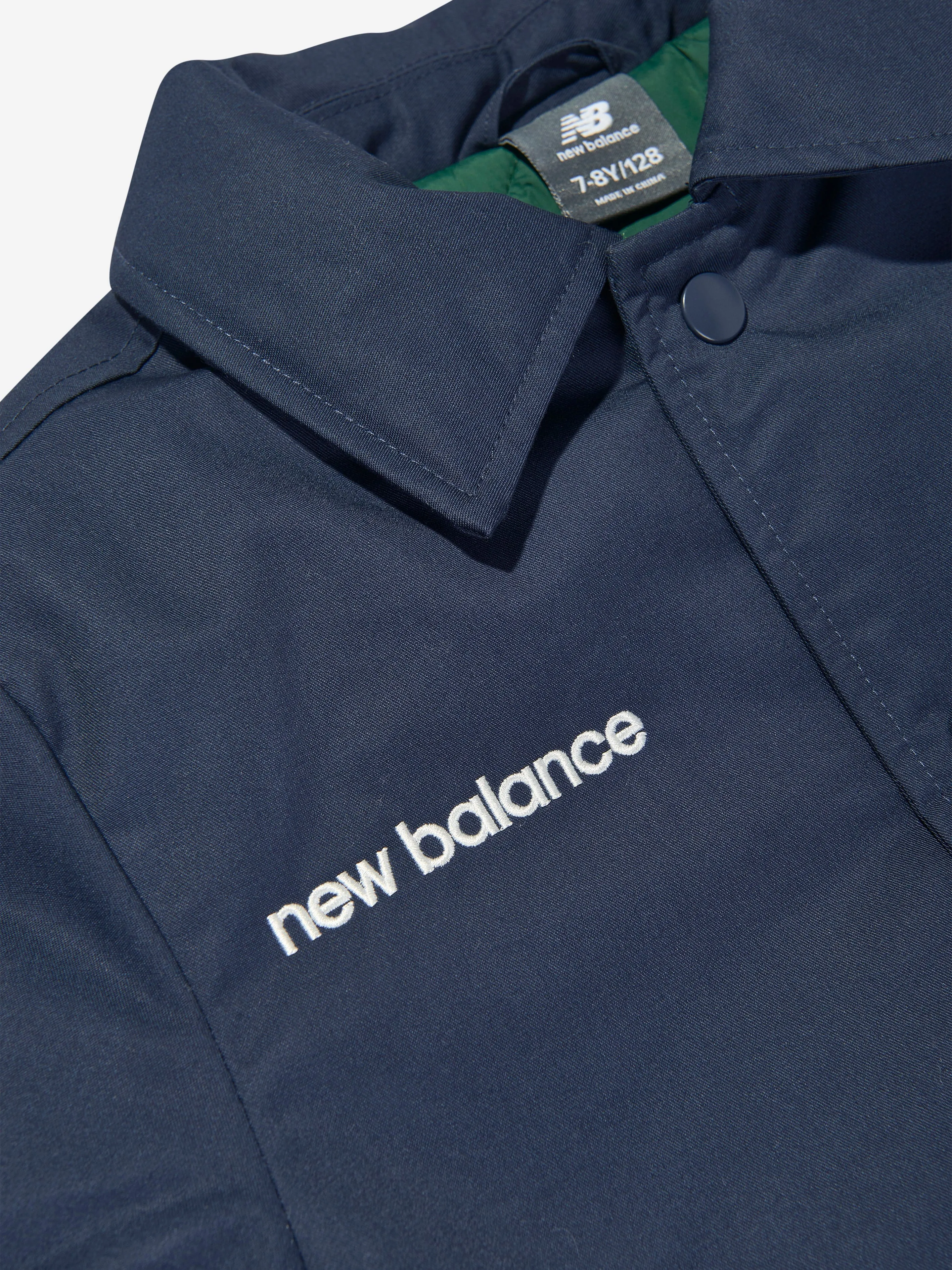 Boys Premium Coach Jacket Navy Blue - New Balance