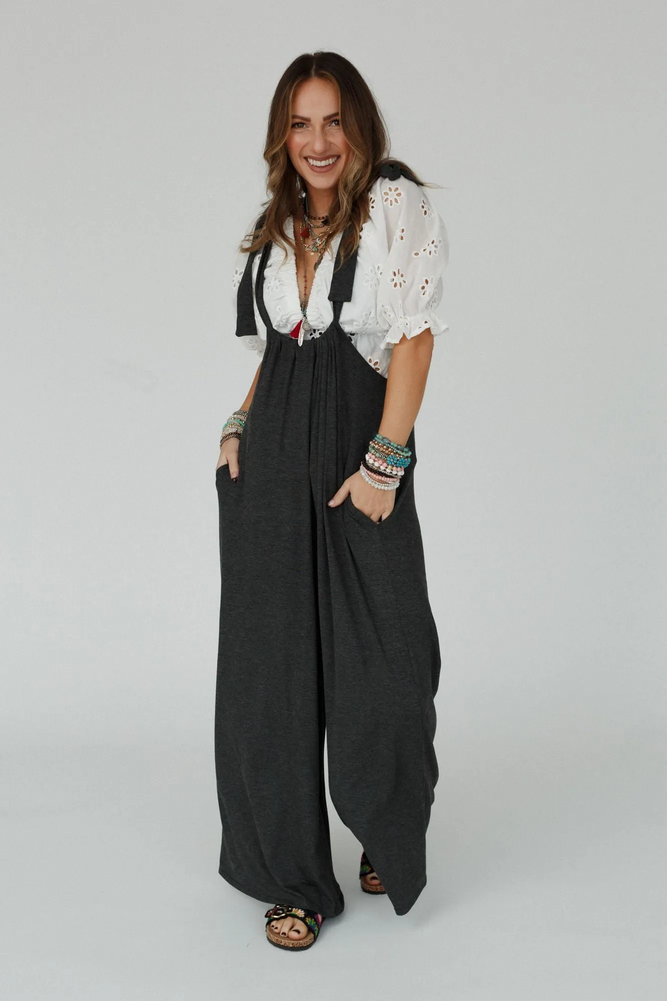 Charcoal Jumpsuit for Comfortable and Stylish Look