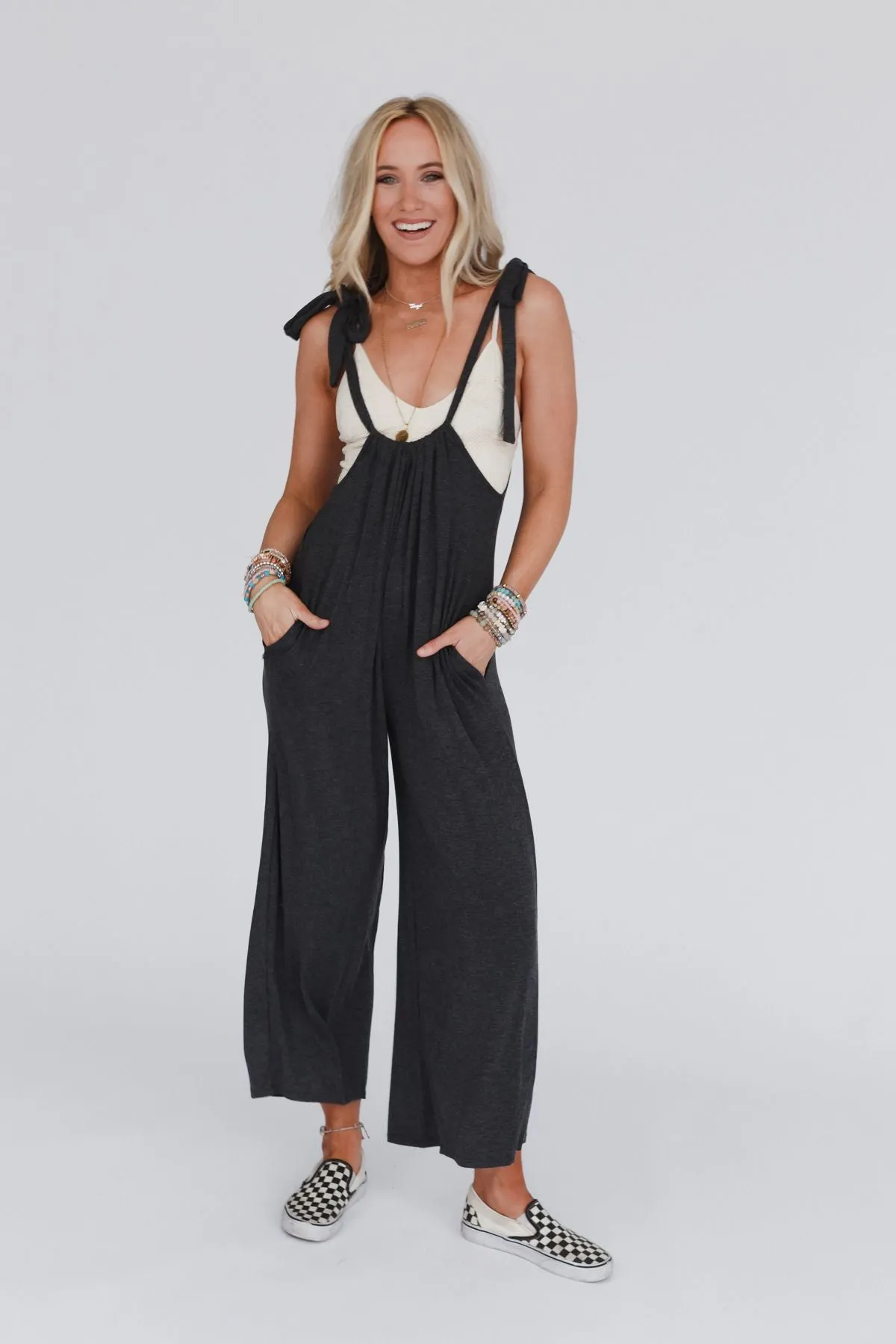 Charcoal Jumpsuit for Comfortable and Stylish Look