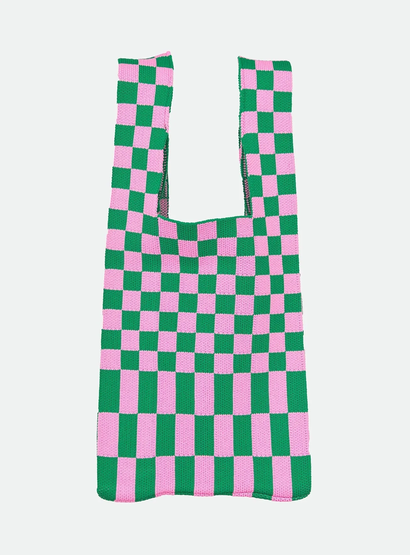 Checkered Bag in Green and Pink - Gala Theme