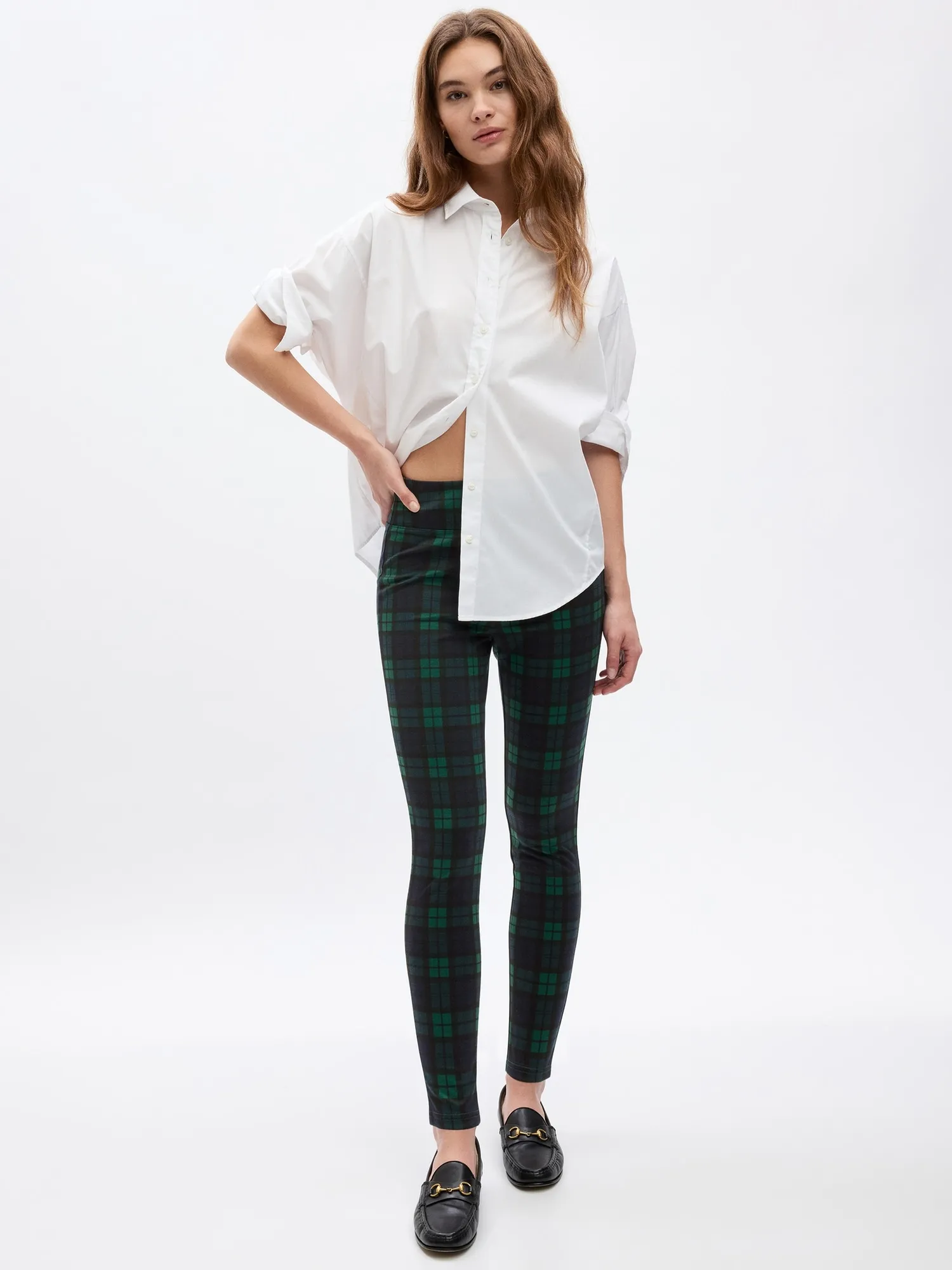 Checkered Ponte Leggings