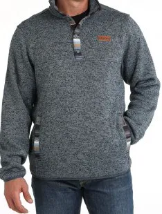 Cinch Mens Blue Knit Pullover - MWK1534006