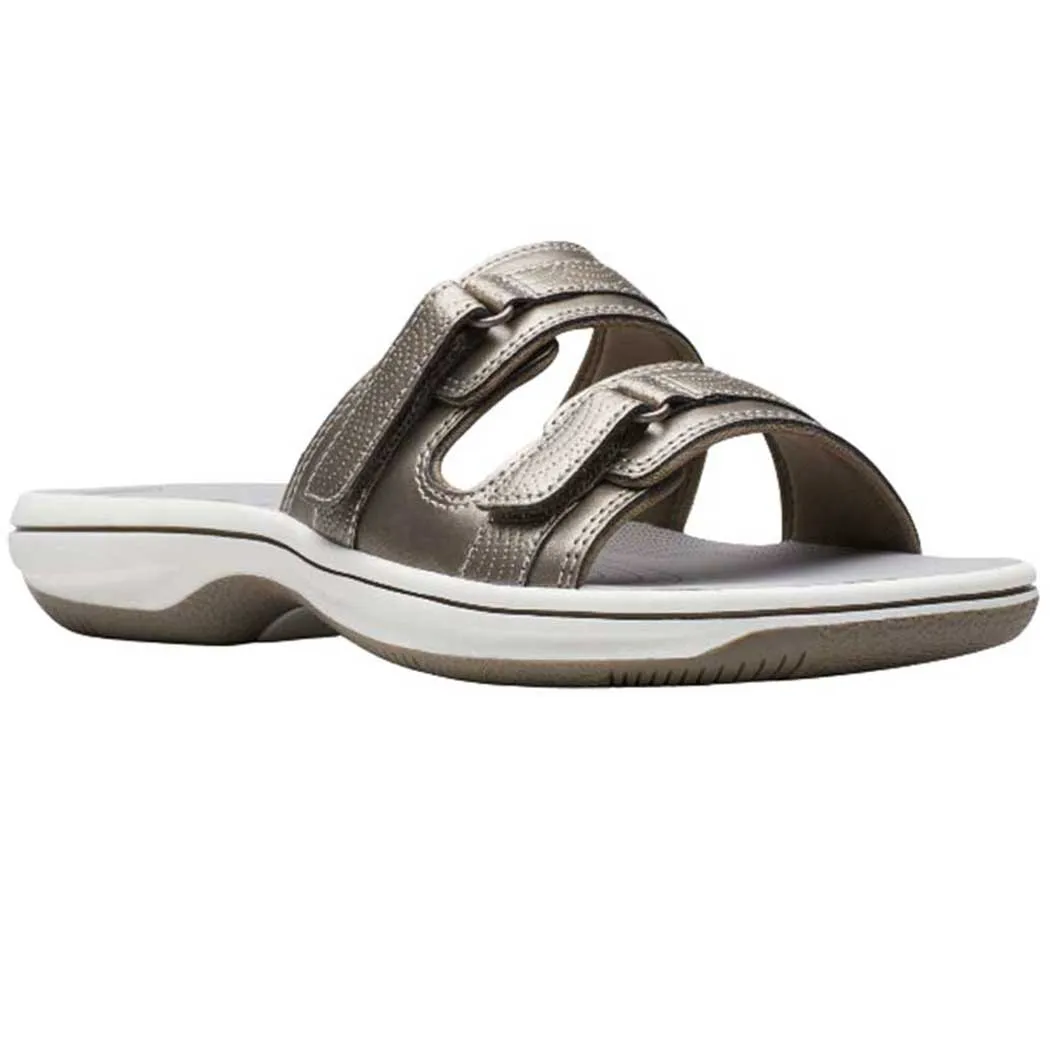 Clarks Breeze Piper Pewter Women's Sandals