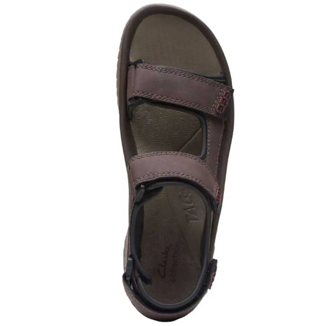 Clarks Brown Wesley Bay Sandals for Men