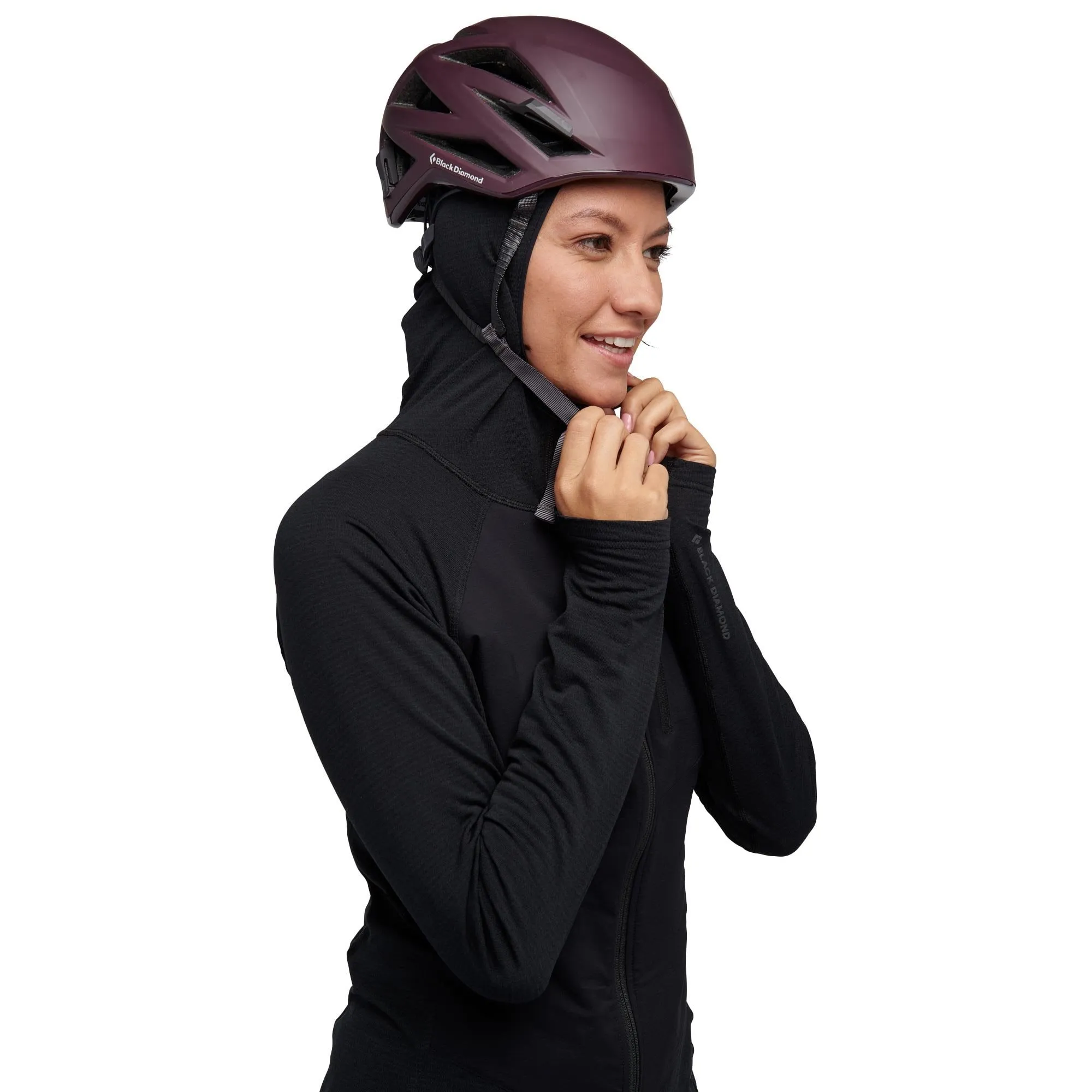 Coefficient LT Hybrid Womens Hoody - Black