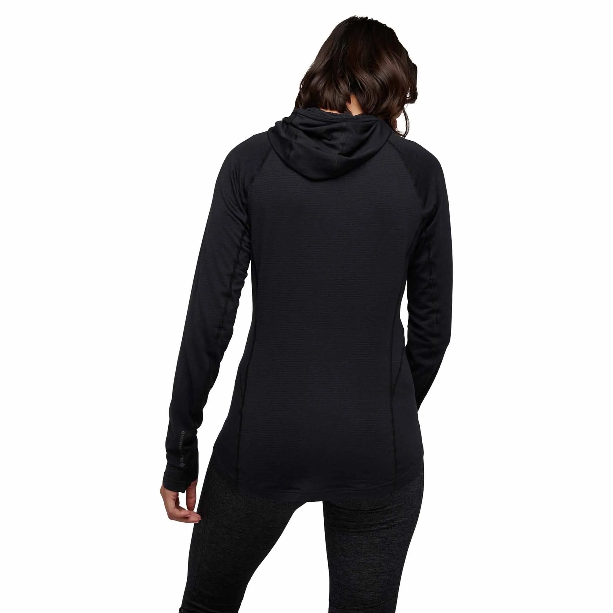 Coefficient LT Hybrid Womens Hoody - Black