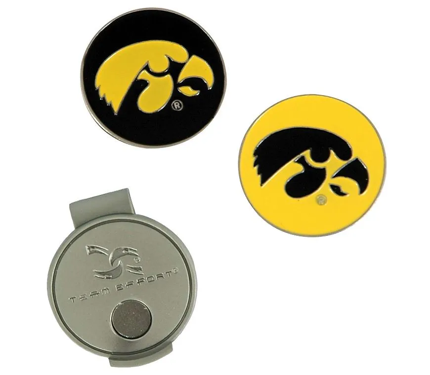 Collegiate Hat Clip with 2 Ball Markers for Team Efforts