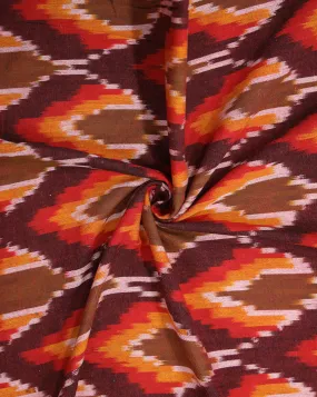 Cotton Ikat Fabric in Yarn-Dyed Design