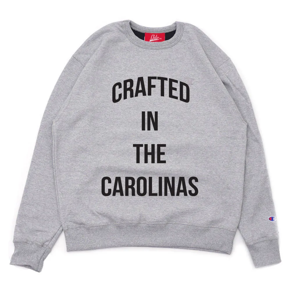 Crafted In Carolinas Crewneck Champion - Grey