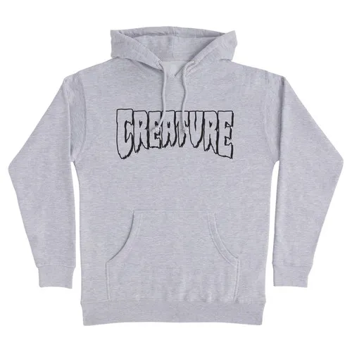 Creature Skateboards Grey Heather Logo Outline Hoody Pullover