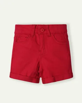 Crimson Twill Shorts