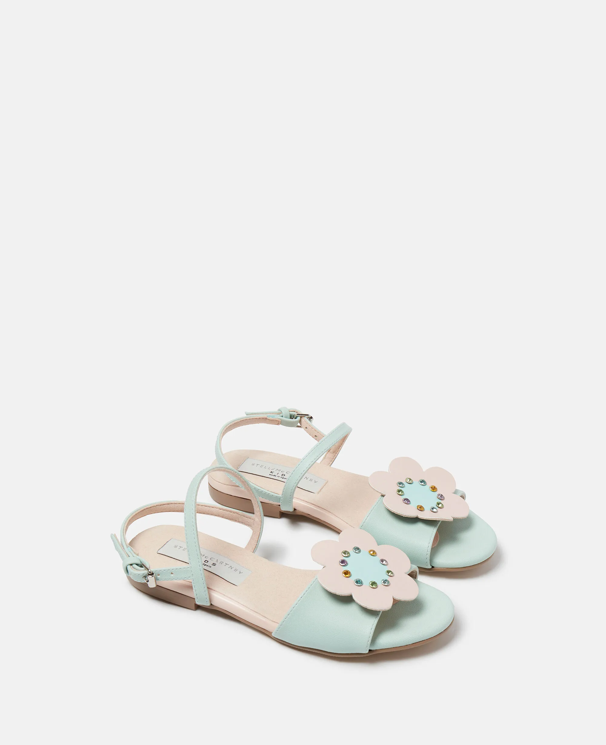 Slingback Sandals with Daisy Flower Design