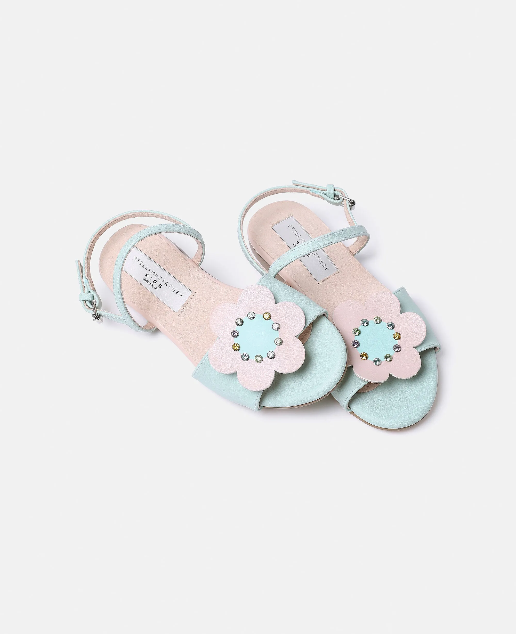 Slingback Sandals with Daisy Flower Design