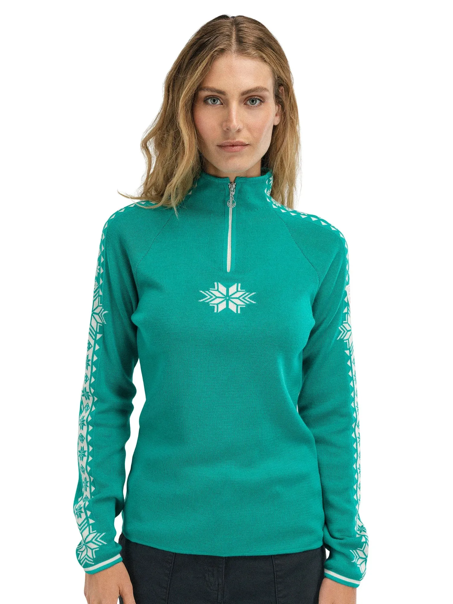 Dale of Norway Geilo Sweater Women's Peacock Off White