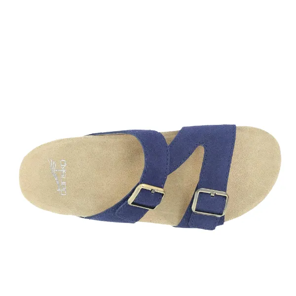 Dayna Navy Suede Sandal by Dansko - Women's