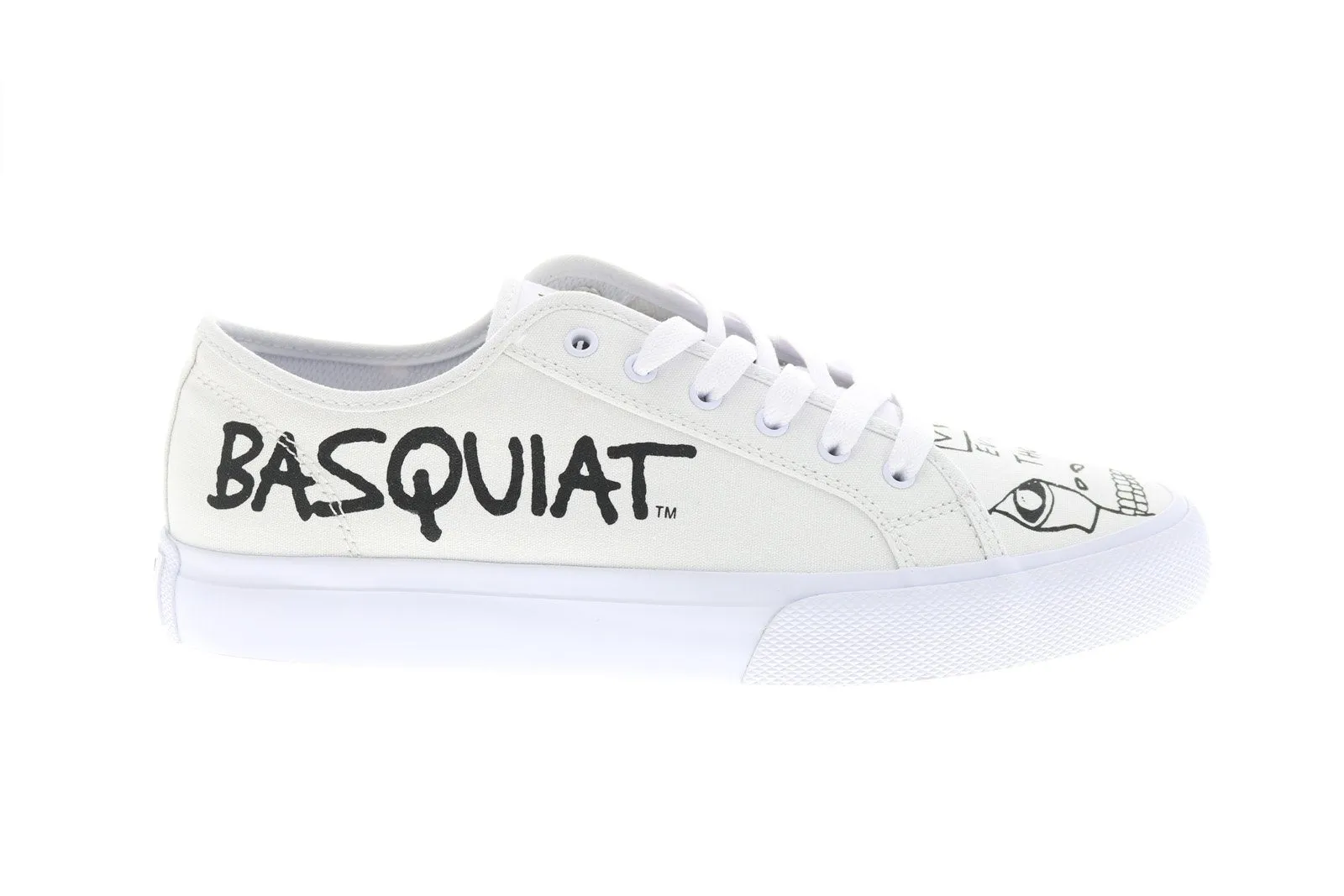 DC Basquiat Men's White Sneakers - Collaboration & Limited Edition