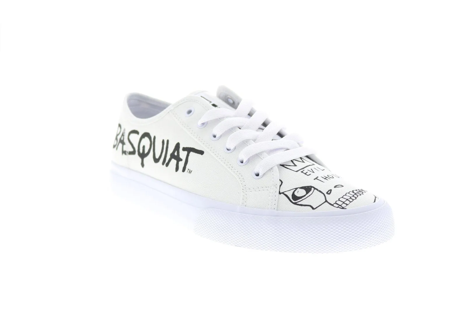 DC Basquiat Men's White Sneakers - Collaboration & Limited Edition