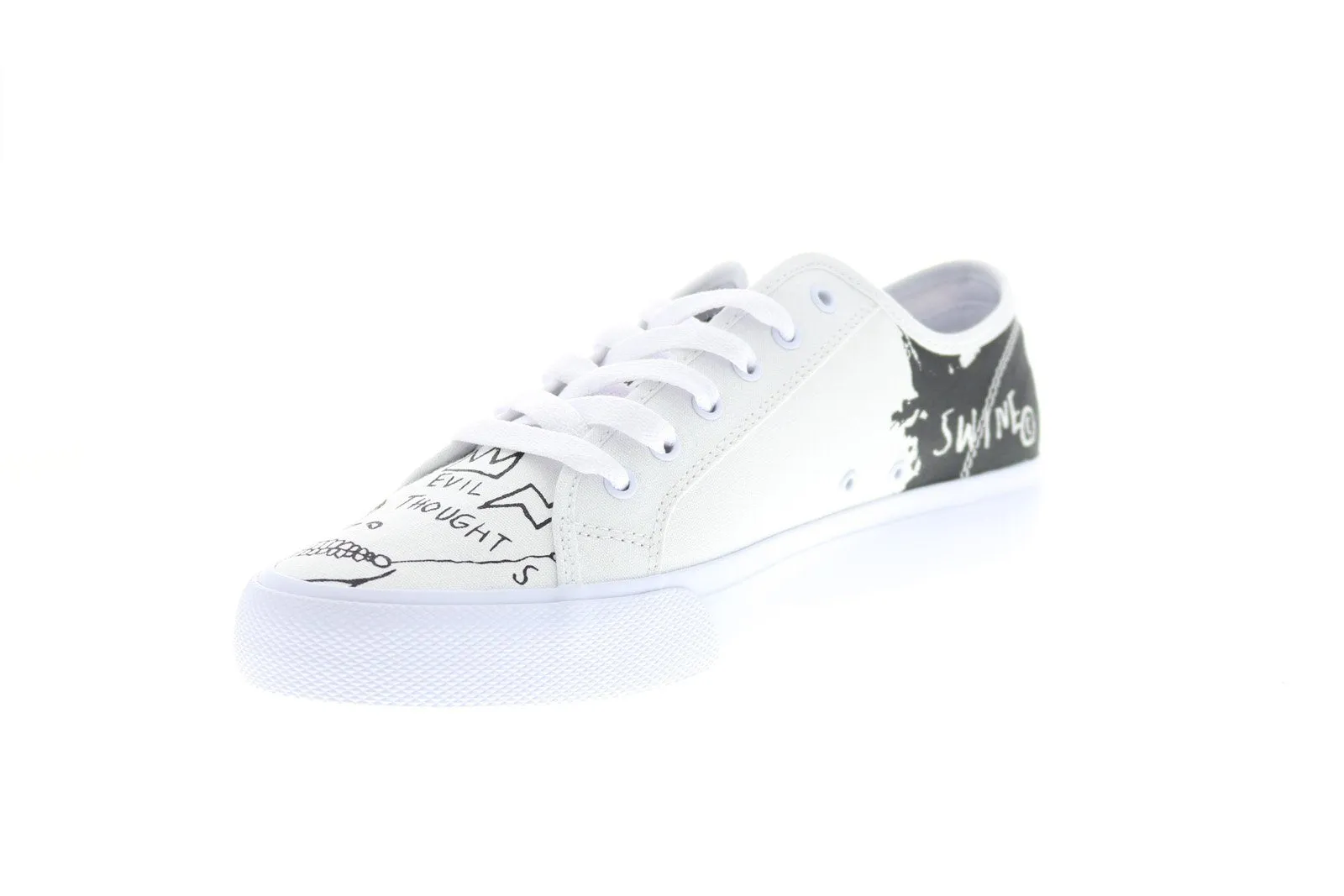 DC Basquiat Men's White Sneakers - Collaboration & Limited Edition