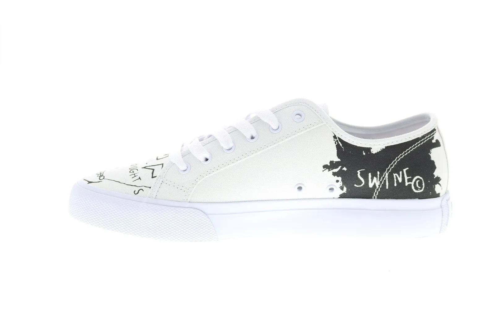 DC Basquiat Men's White Sneakers - Collaboration & Limited Edition