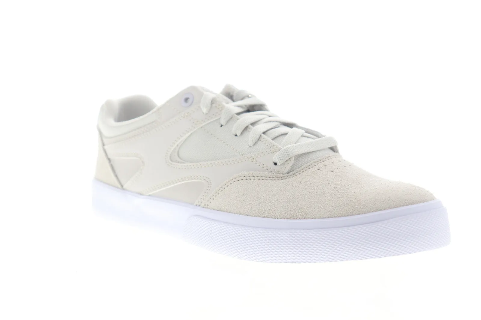 DC Mens Gray Suede Skate Sneakers ADYS300569.