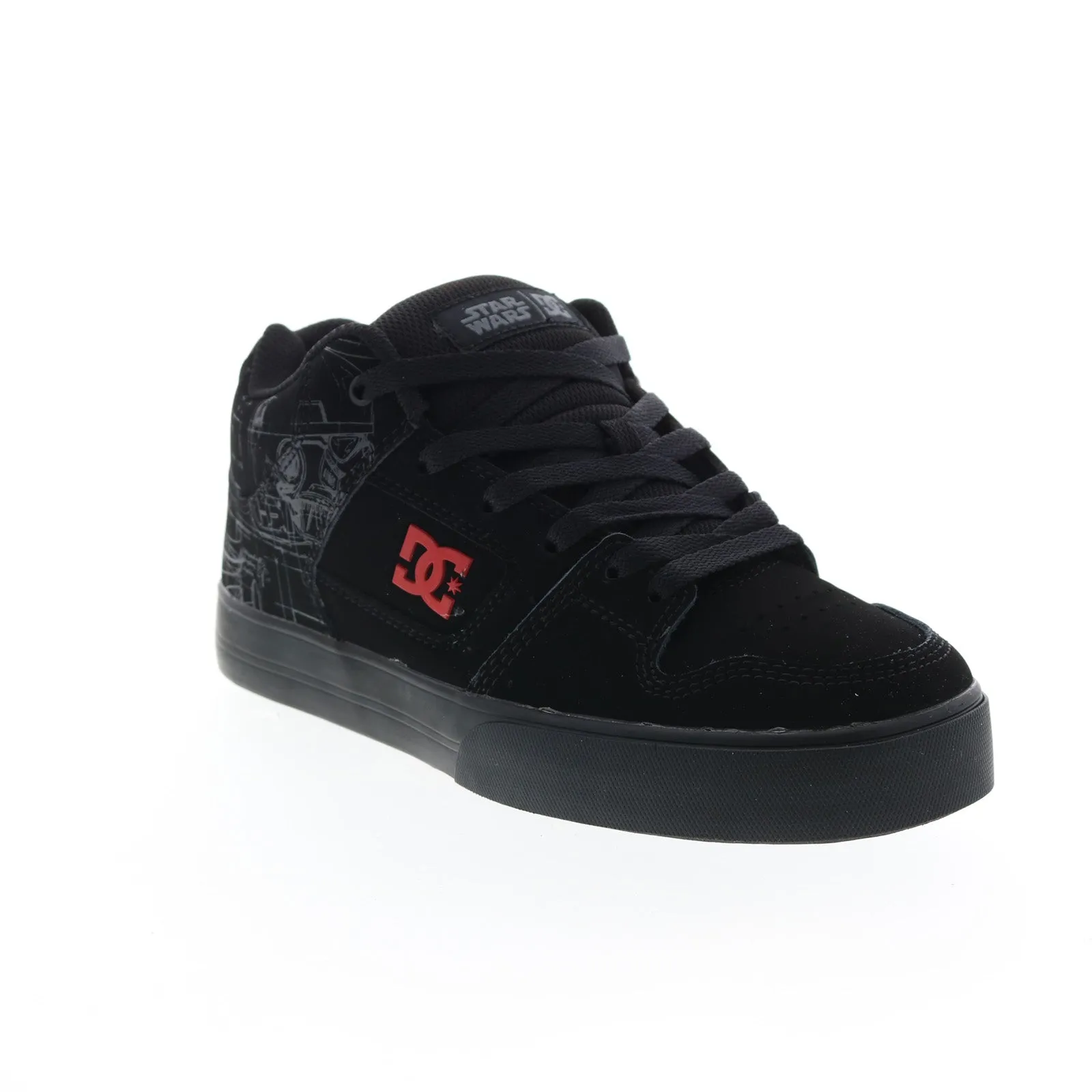 DC Star Wars Pure Mid Black Nubuck Men's Collaboration Sneakers