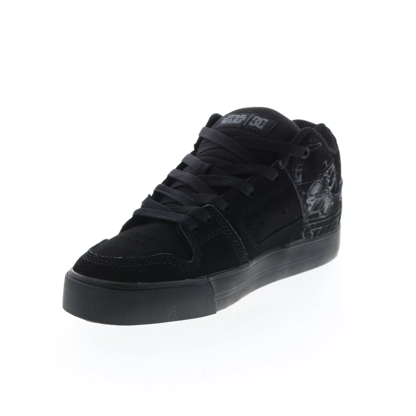 DC Star Wars Pure Mid Black Nubuck Men's Collaboration Sneakers