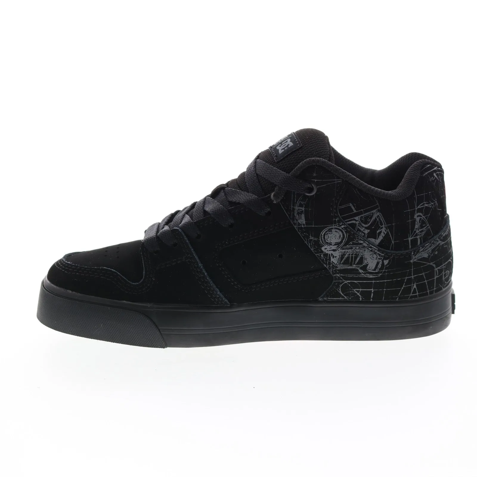 DC Star Wars Pure Mid Black Nubuck Men's Collaboration Sneakers