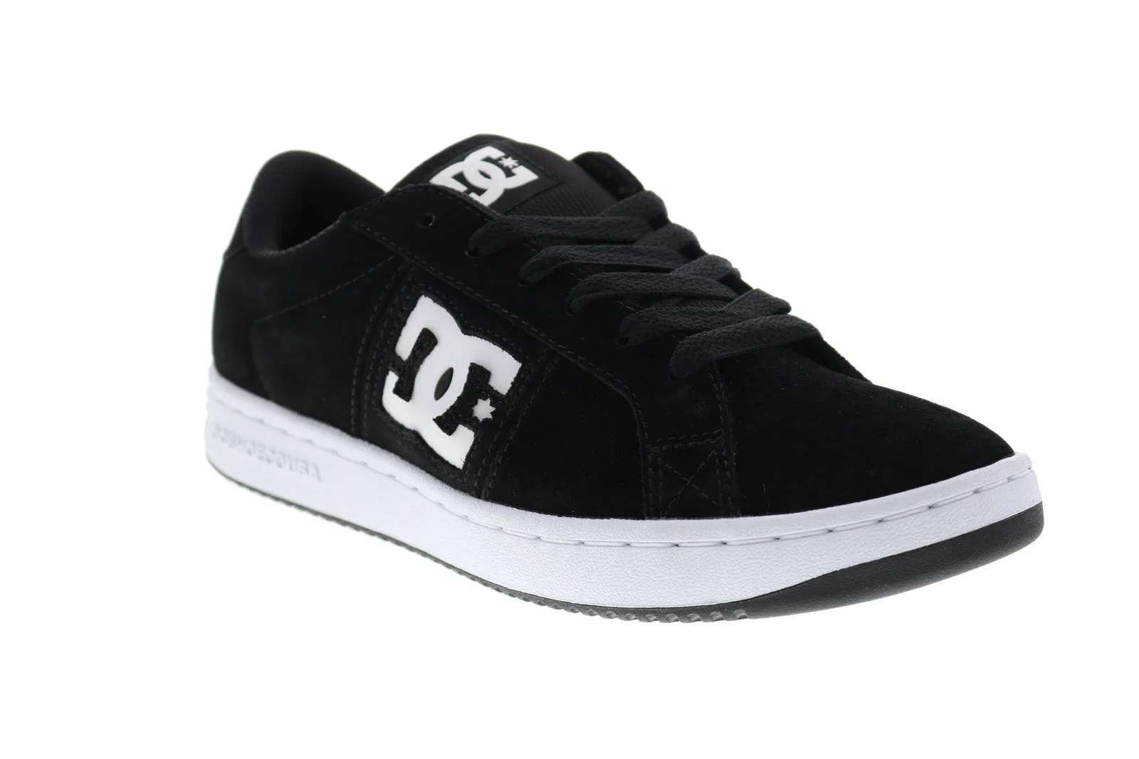 DC Striker ADYS100624 Men's Black Suede Skate Sneakers