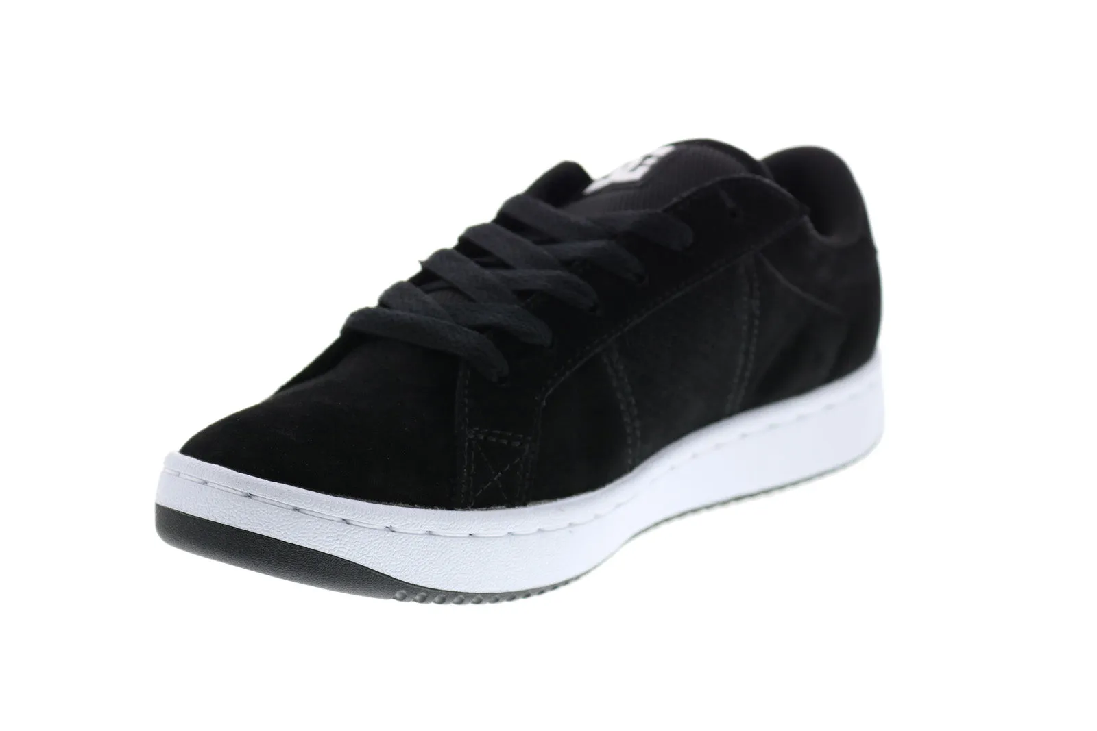 DC Striker ADYS100624 Men's Black Suede Skate Sneakers