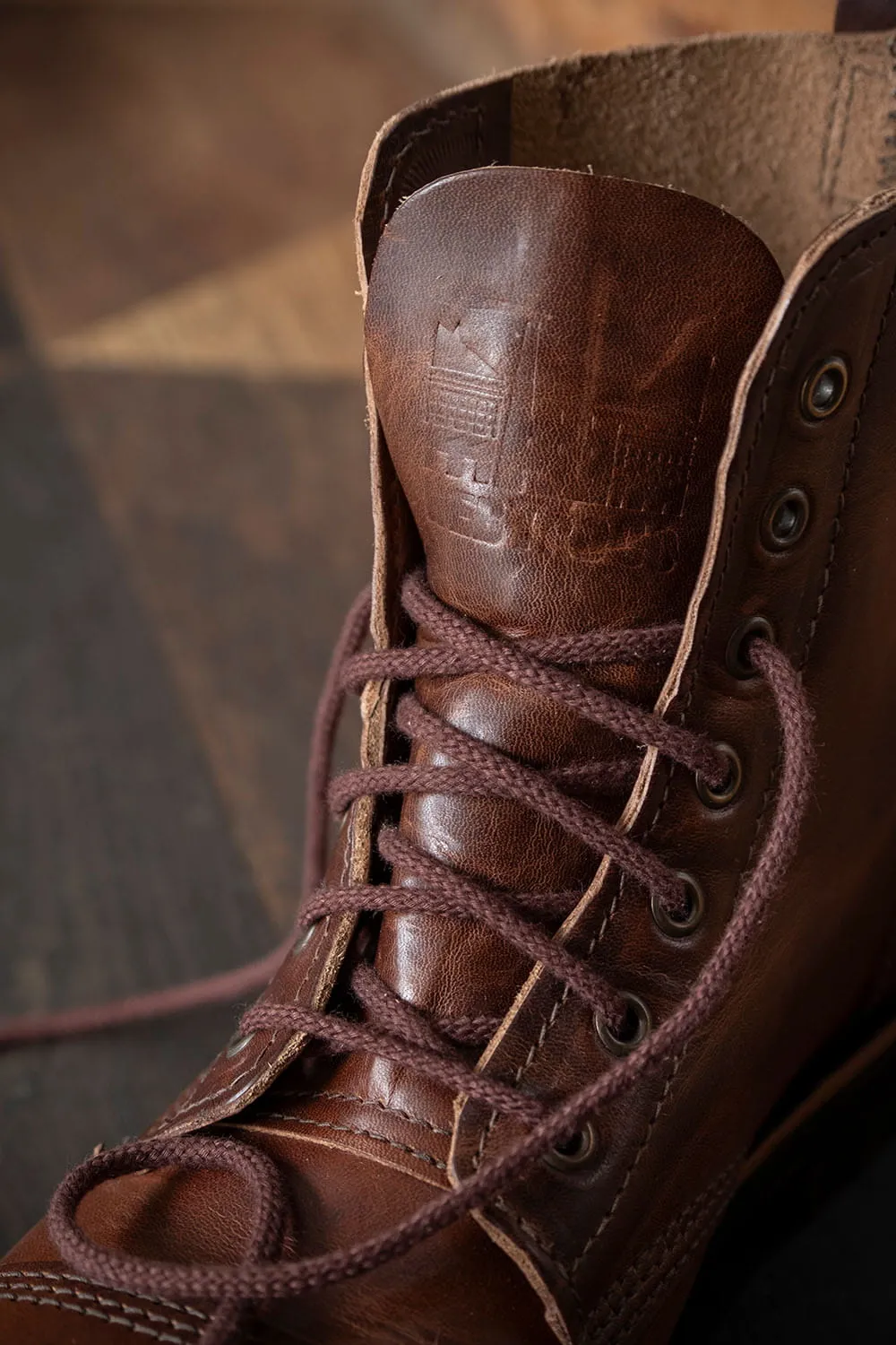 Derby Boots in Dark Tan Color for Men