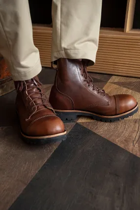 Derby Boots in Dark Tan Color for Men