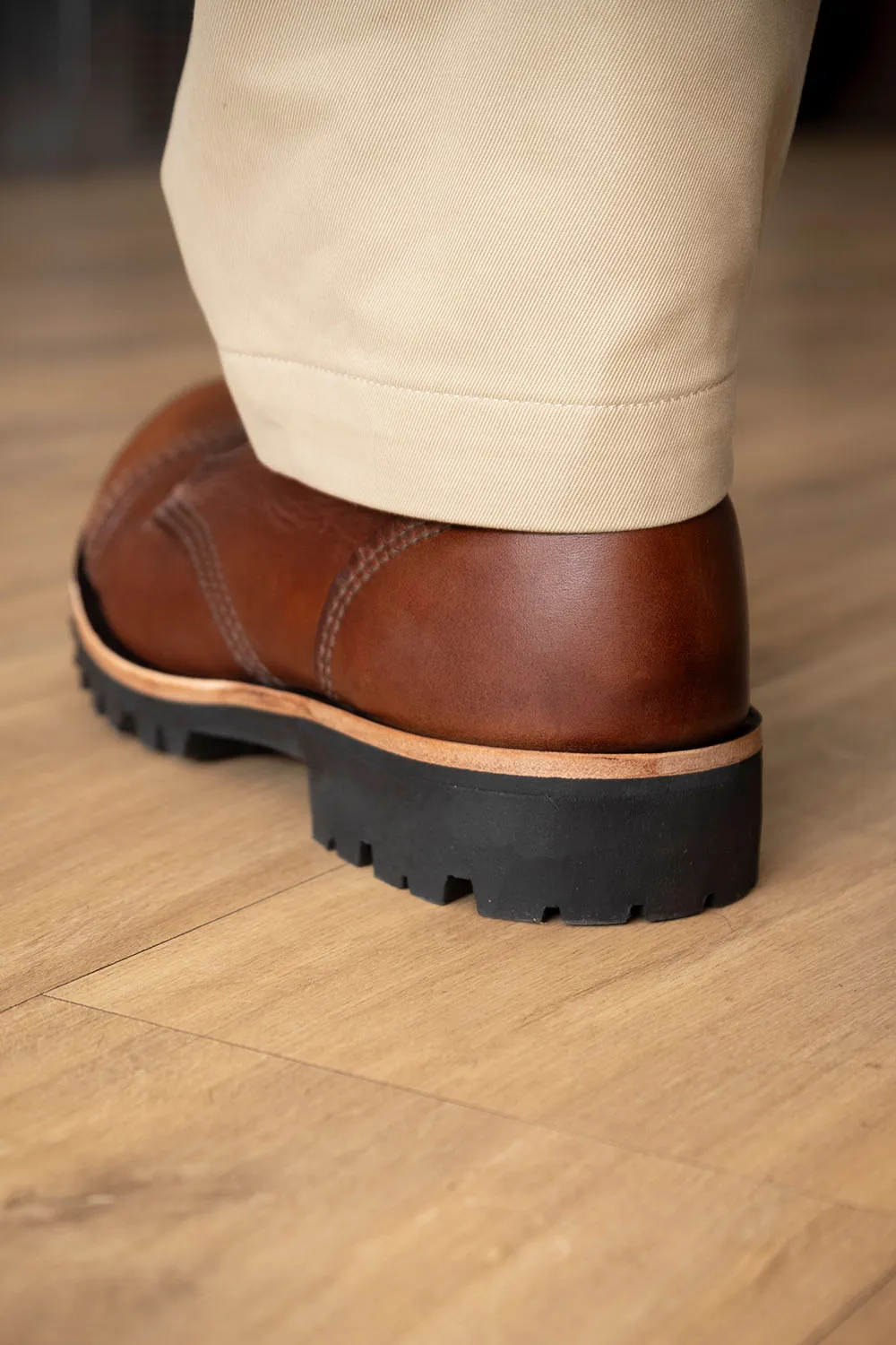 Derby Boots in Dark Tan Color for Men